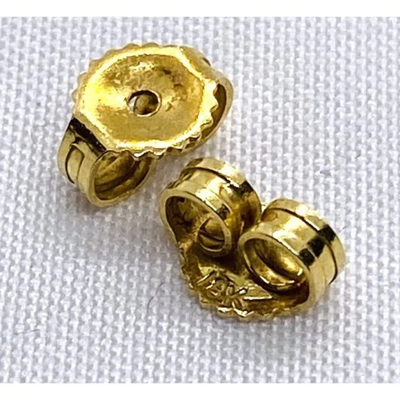 Roberto Coin White Stone 18K 750 Earrings - Picture 5 of 10